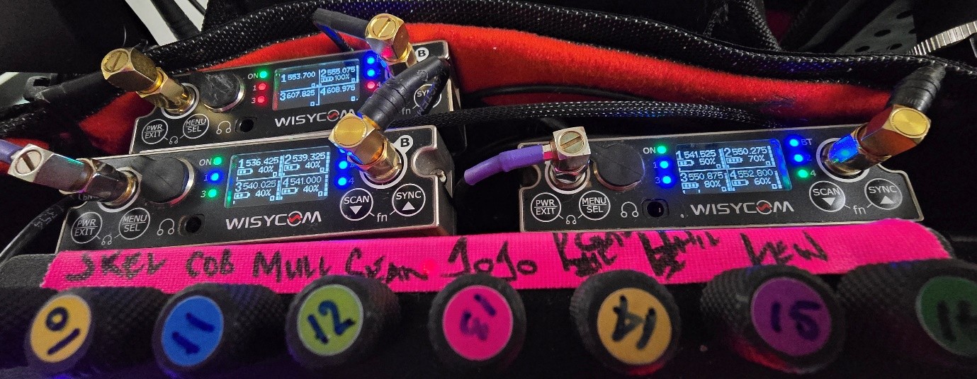 wisycom electric board with cables